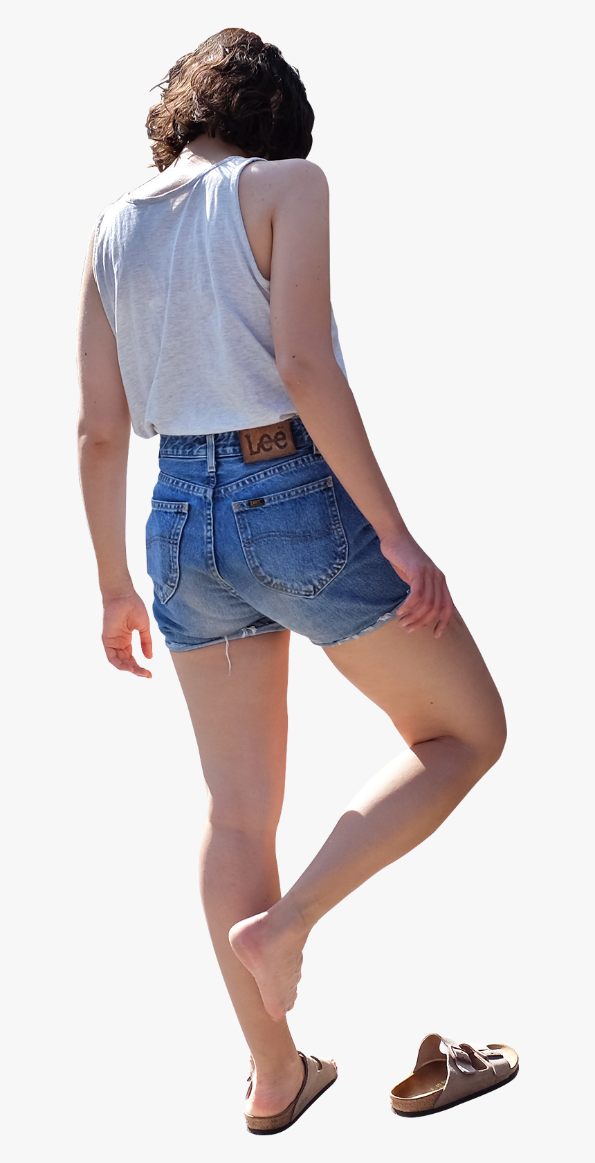 Chica Caminando De Espalda Png, Transparent Png