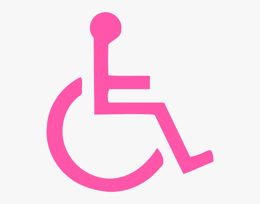 Light Handicapped Symbol Clip - Wheelchair Clipart, HD Png Download