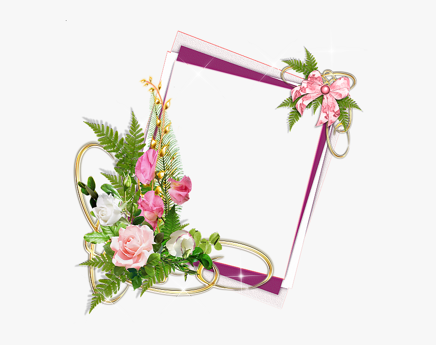 Flower Frame Clipart Png, Transparent Png