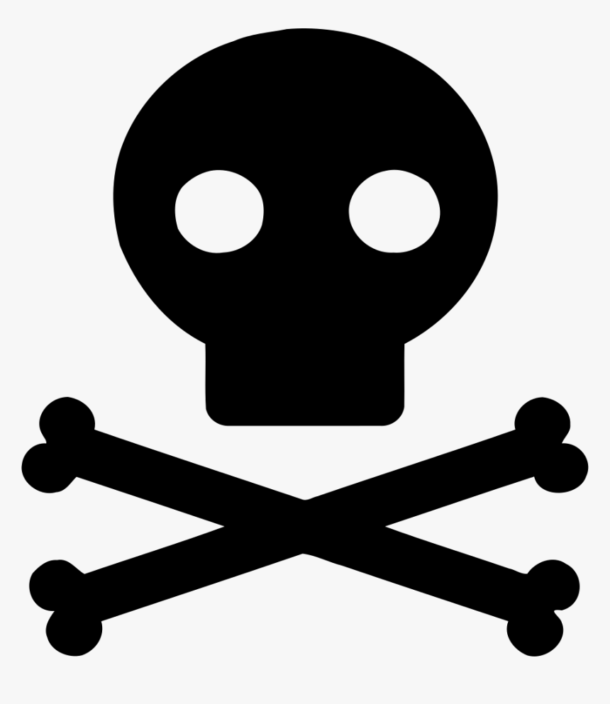 Nuclear Radiation - Skull And Crossbones Template, HD Png Download