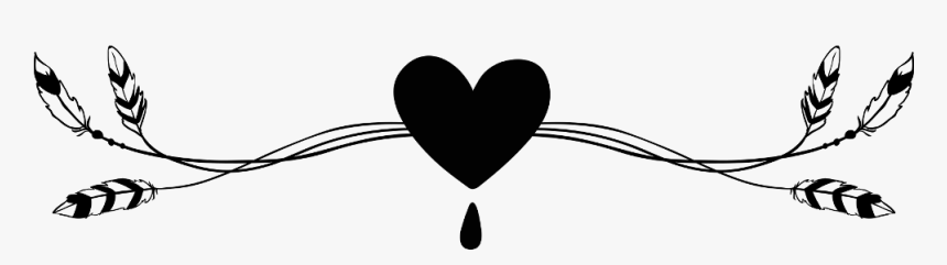 #heart #feather #bohofeather #bohemian #featherart - Heart, HD Png Download
