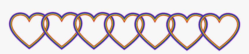 #hearts #heart #rainbow - Heart, HD Png Download