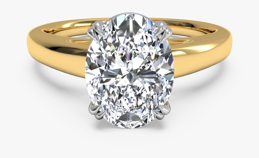 Cathedral Set Emerald Cut Ring, HD Png Download