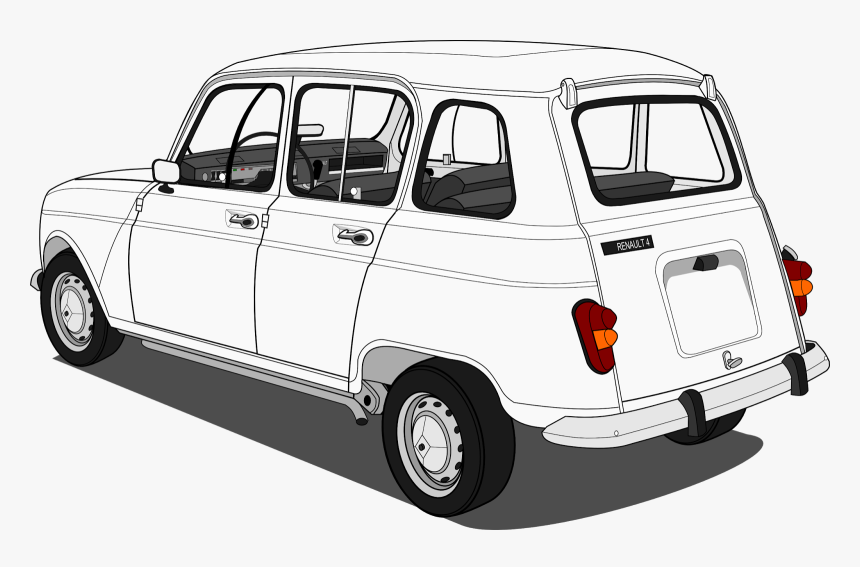 Renault 4l En 3d, HD Png Download