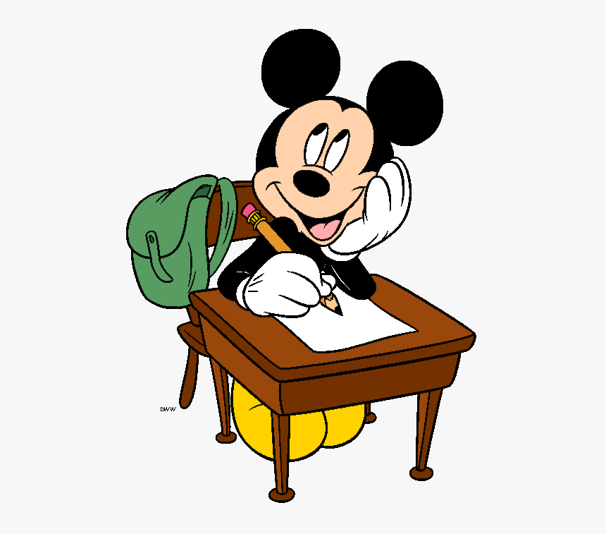 Mickey Mouse En El Colegio Mickey Mouse At School, HD Png Download