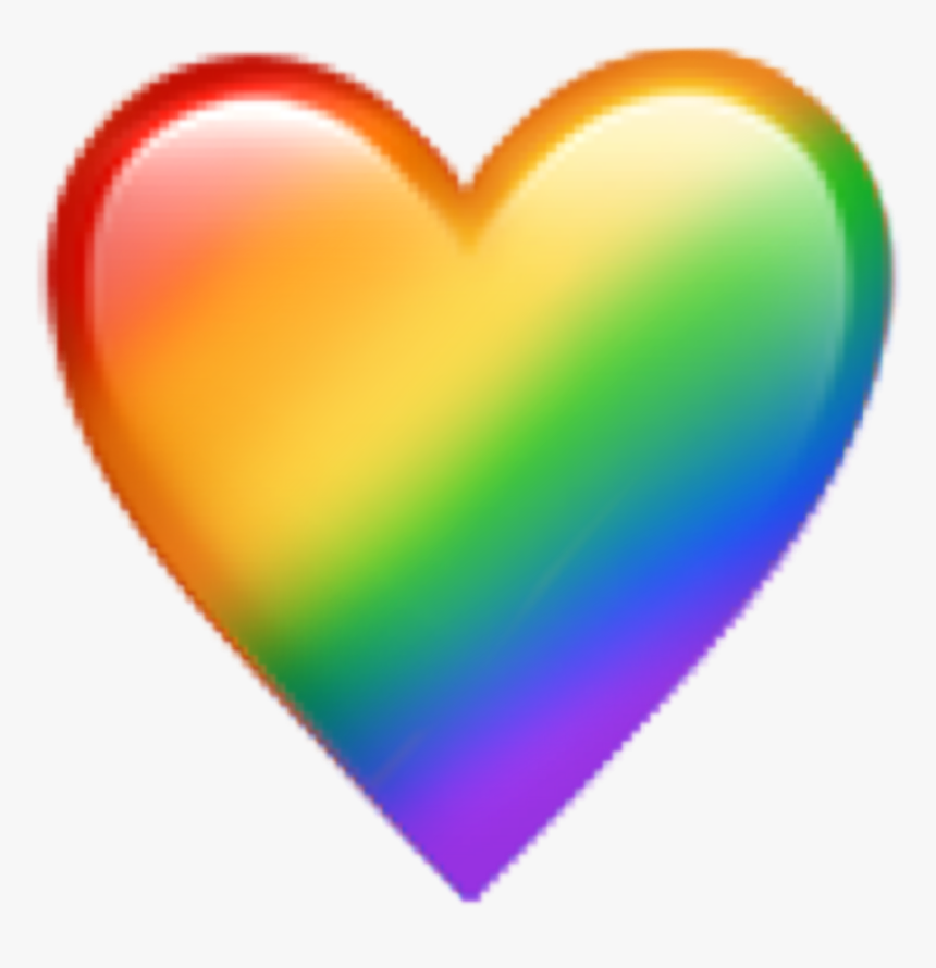 #heart #lgbt #lgbtiq #lgbtiq #colors #emoji #emojiiphone - Heart, HD Png Download