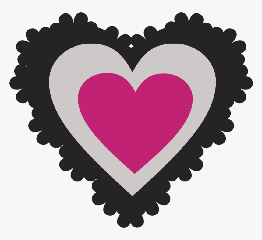 Drawing Photography Heart Stencil Silhouette - Drawing, HD Png Download