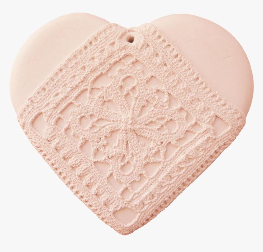 Heart Crude Soft Pink Guipure To Perfume - Heart, HD Png Download