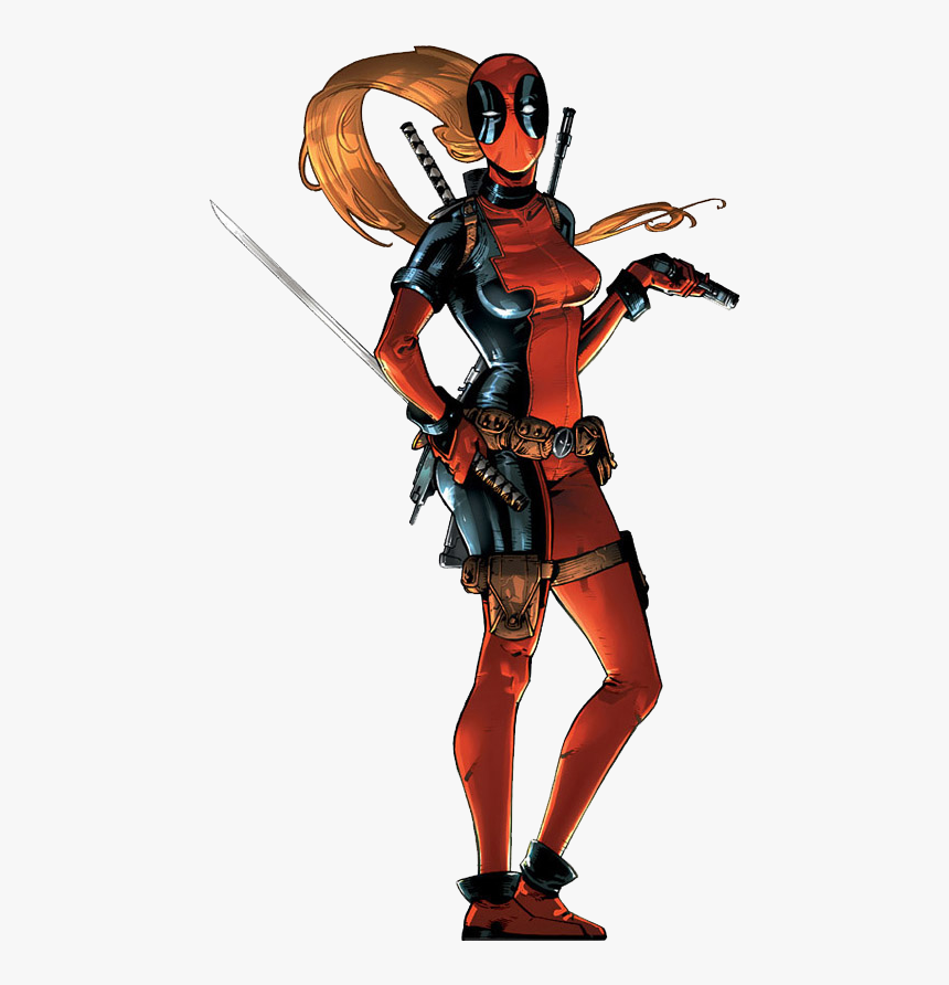 Lady Deadpool Lover By Thesuperiorxaviruiz On Deviantart - Lady Deadpool, HD Png Download