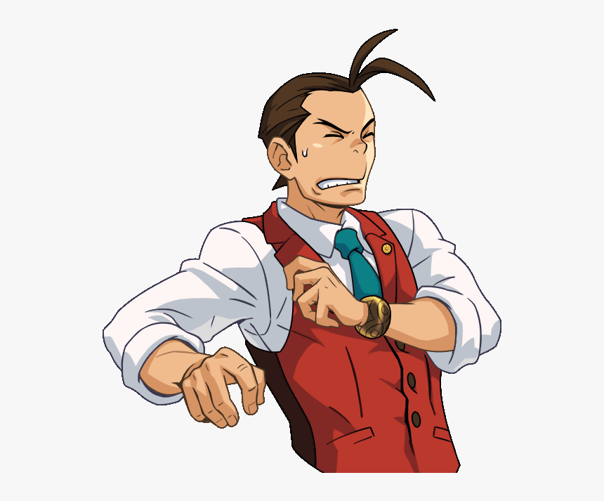 Ace Attorney Apollo Gif, HD Png Download