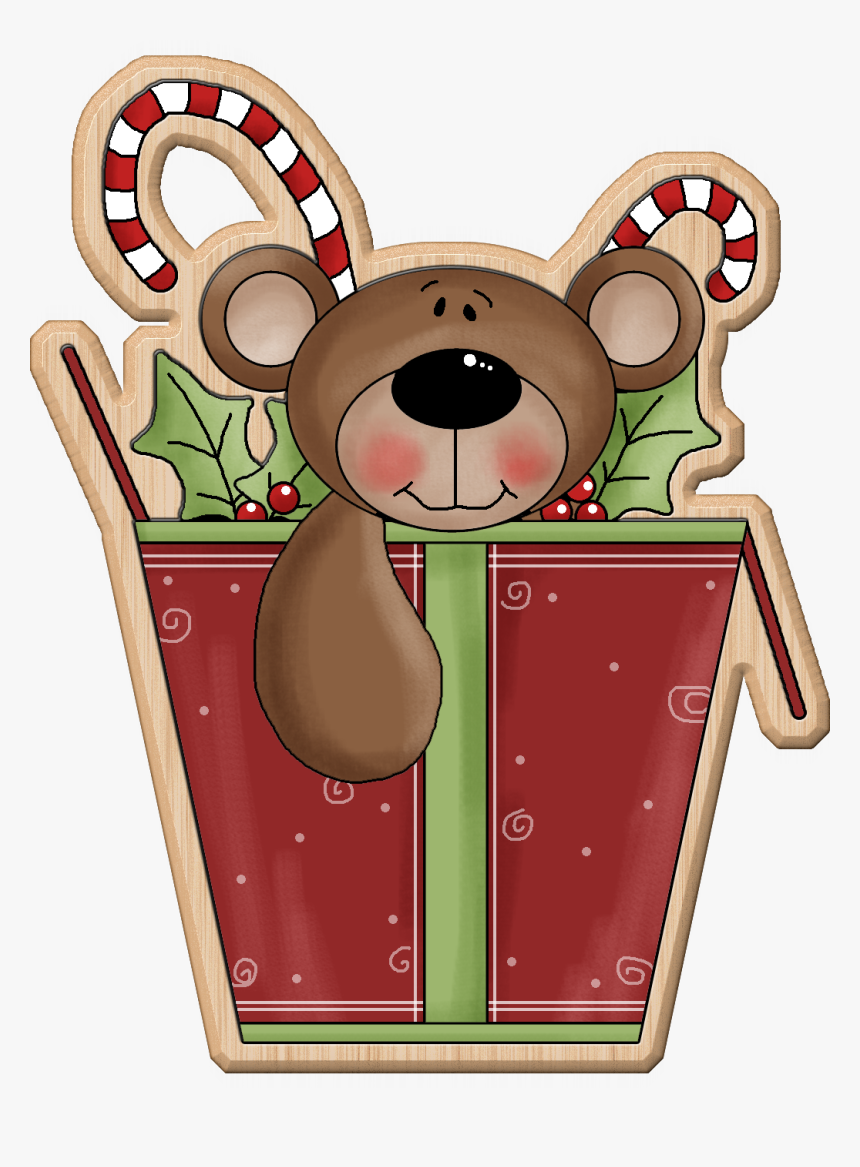 Christmas Teddy Bear Clip Arts, HD Png Download