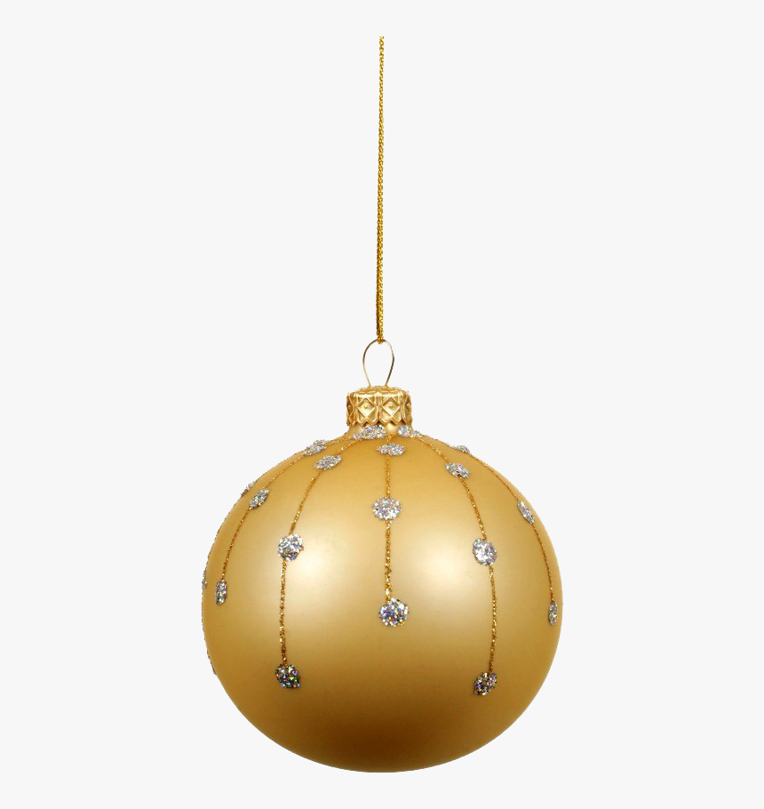 Golden Christmas Ball Png Free Download - Golden Balls Christmas Png, Transparent Png