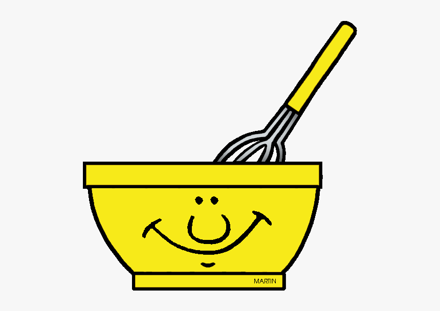Clip Black And White Library Clipart Baking - Mixing Bowl Clipart Black And White, HD Png Download
