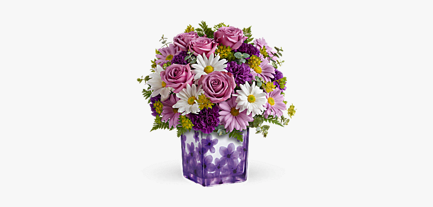 Beautiful Flower Vase With Flowers Png, Transparent Png
