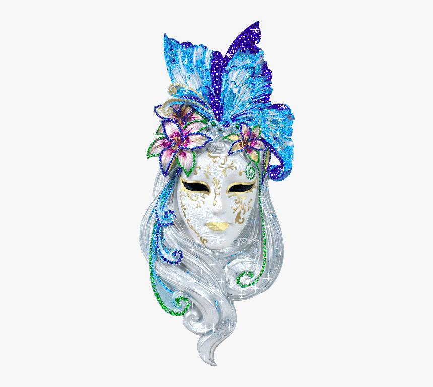 Peacock Venetian Masks Butterfly, HD Png Download
