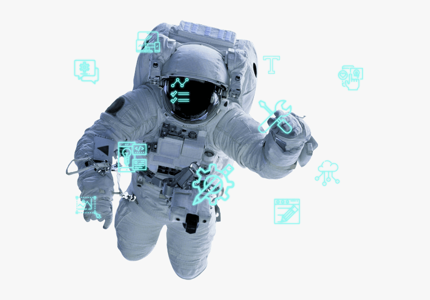 Astronaut In Space Png, Transparent Png