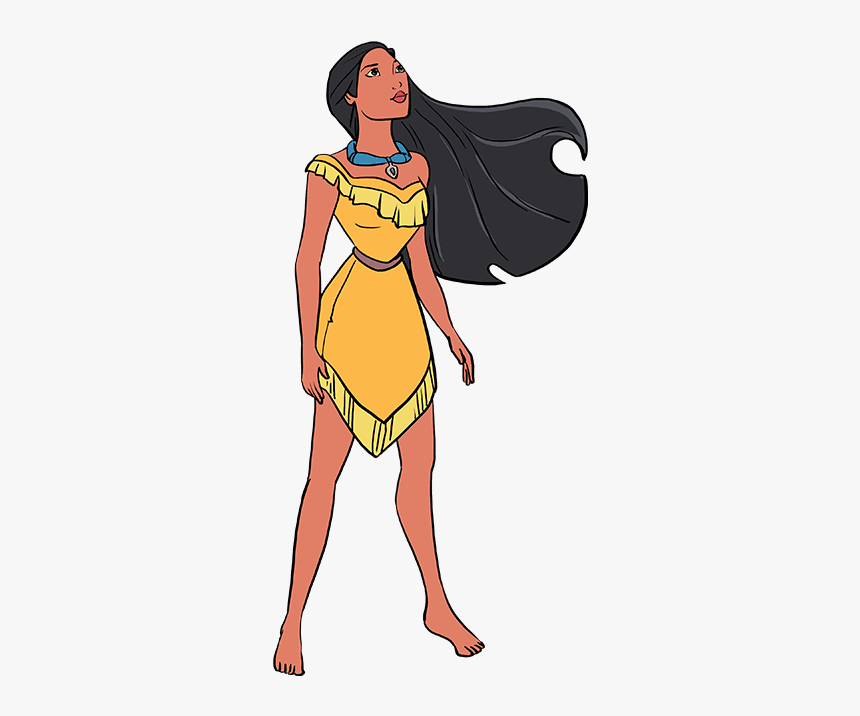 How To Draw Pocahontas - Step By Step How To Draw Pocahontas, HD Png Download
