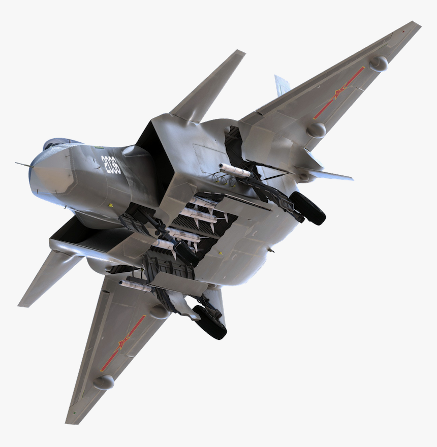 Jet Fighter Png Images - Chengdu J 20 Weapons Bay, Transparent Png