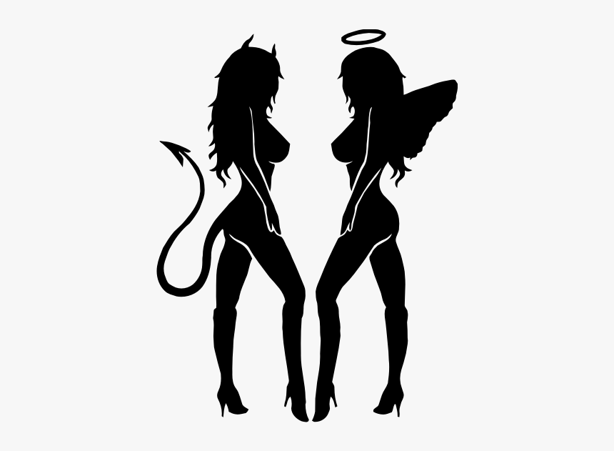 Devil Girl And Angel Girl, HD Png Download