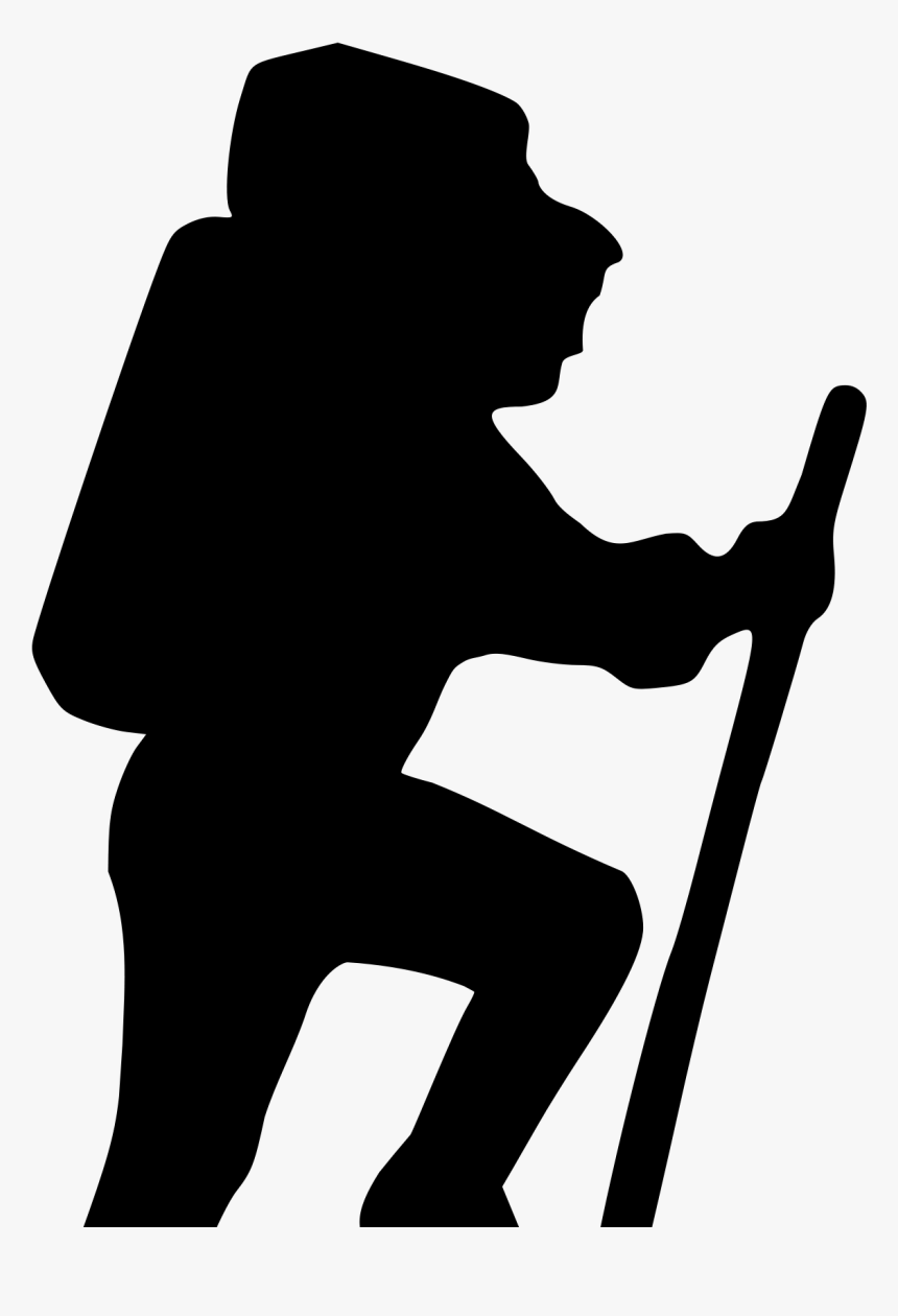 Clip Black And White Stock Clipart Hiking - Hiker Clip Art, HD Png Download