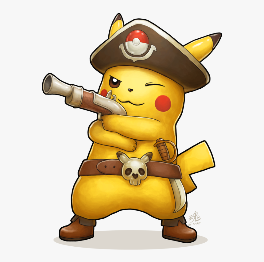 魂 R-spirit Pokémon Go Pokémon Colosseum Pikachu Yellow - Pikachu Pirate, HD Png Download