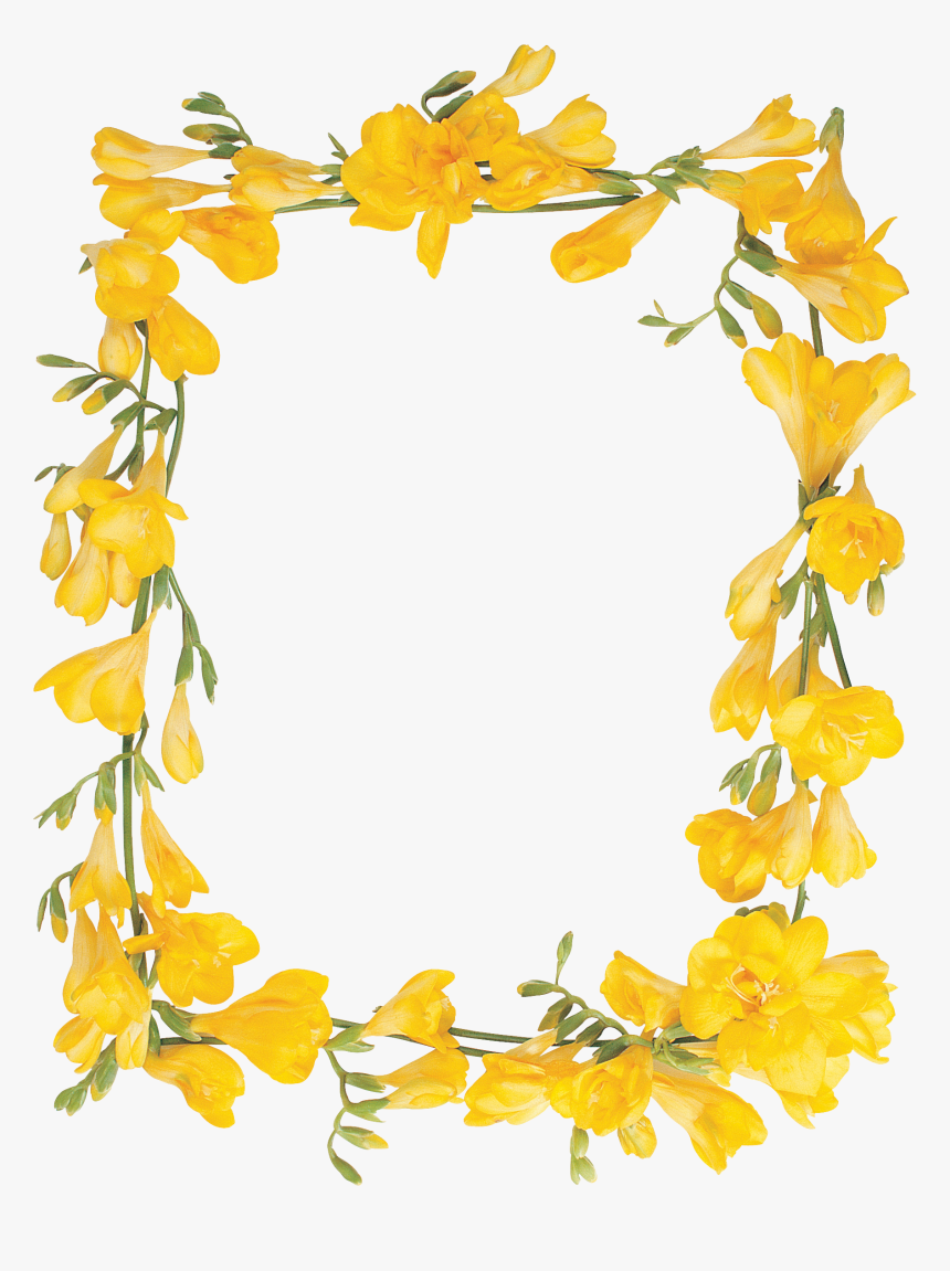 Floral Frame Png - Poster, Transparent Png