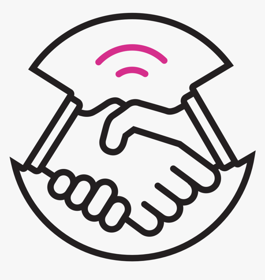 Plan A Big Meeting Or Appointment - Outline Of Hand Shake, HD Png Download