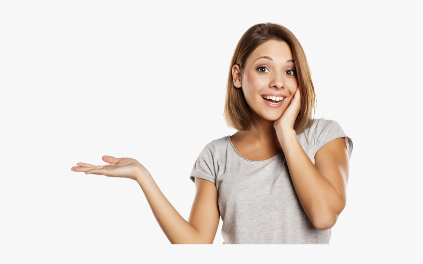 Mujeres Mostrando Un Producto, HD Png Download