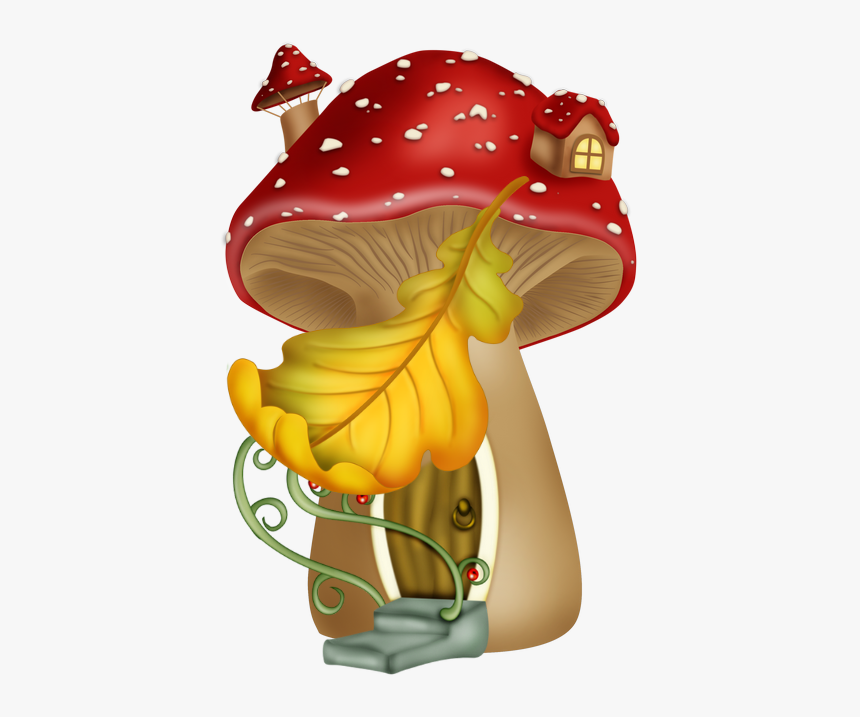 Clip Art Mushroom Tree House, HD Png Download