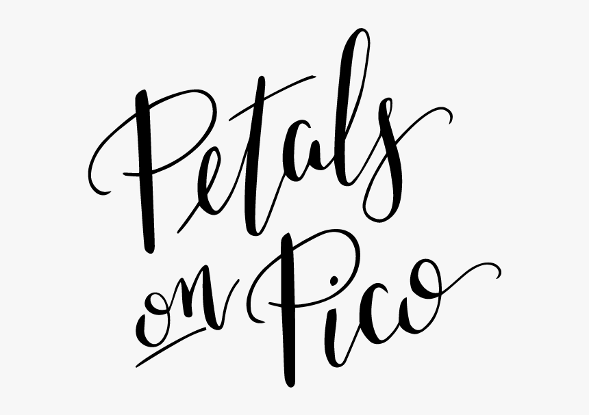 Petals On Pico Png - Calligraphy, Transparent Png