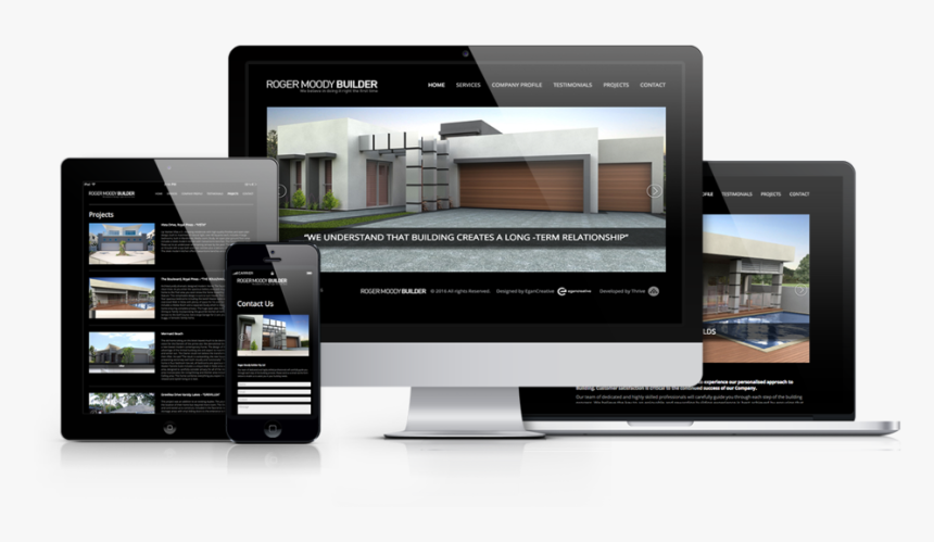 Moody Website-mockup, HD Png Download