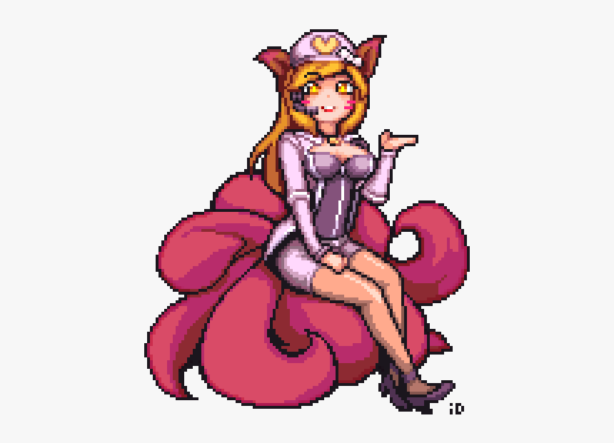 Popstar Ahri Pixel Gif, HD Png Download