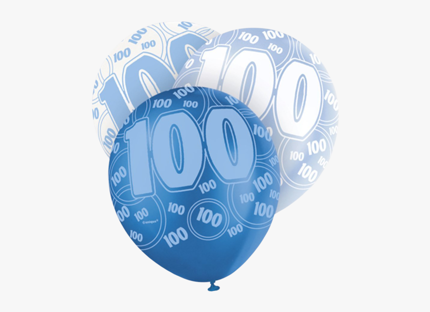 Happy 100th Birthday 12 Pearlized Printed Latex Balloons - Balloon, HD Png Download