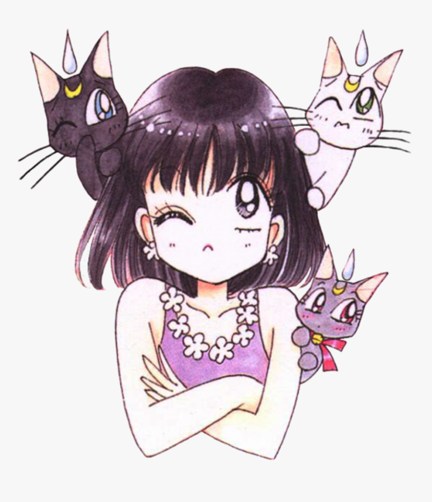 #hotaru #hotarutomoe #sailorsaturn #luna #animegirl - Sailor Saturn Png, Transparent Png