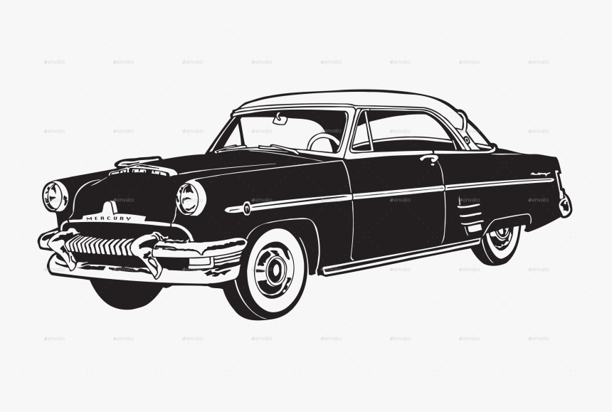 Old Silhouettes Beach Vector, HD Png Download