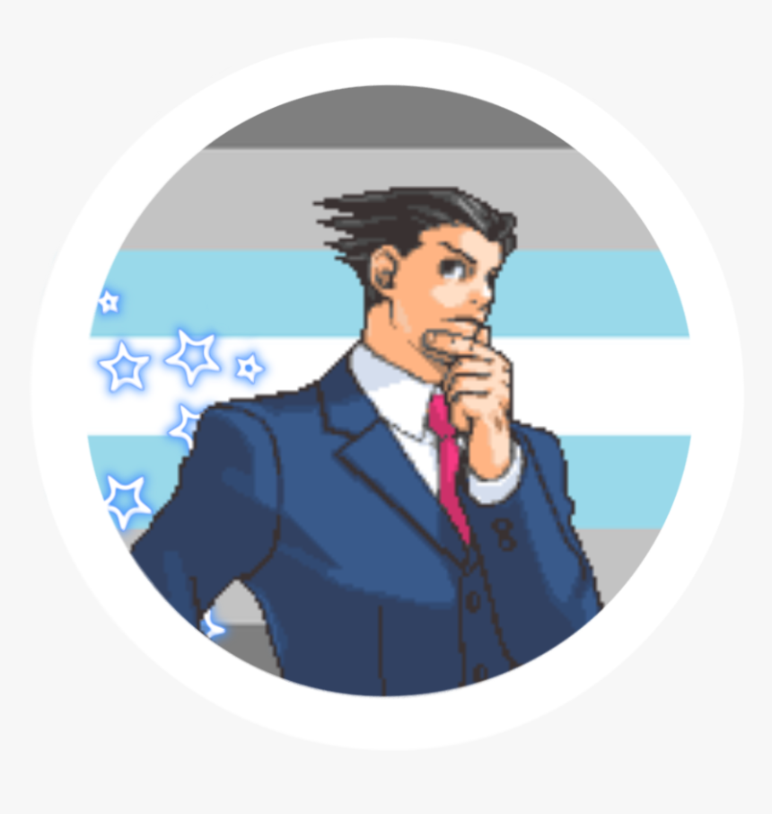 Demi Boy Phoenix Icons Sorry They Look Small They Have - Phoenix Wright Sprite Gif, HD Png Download