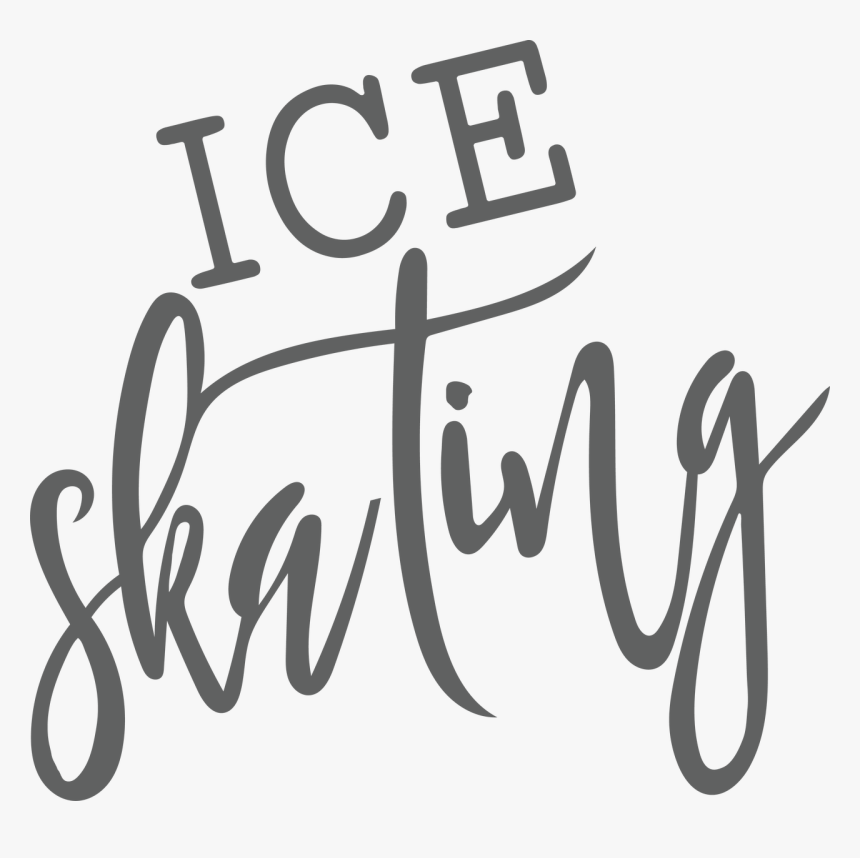 Ice Skating Svg Cut File - Svg Cutting Files Black And White, HD Png Download