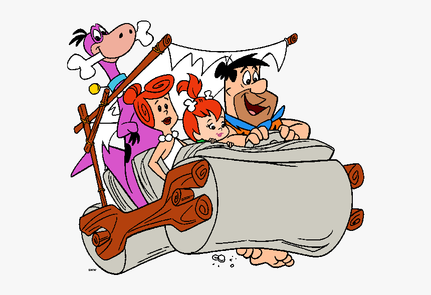 Flintstone Car Cartoon, HD Png Download