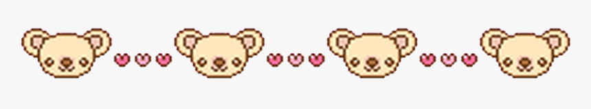 #cute #kawaii #border #overlay #edit #bear #pink #heart - Cartoon, HD Png Download