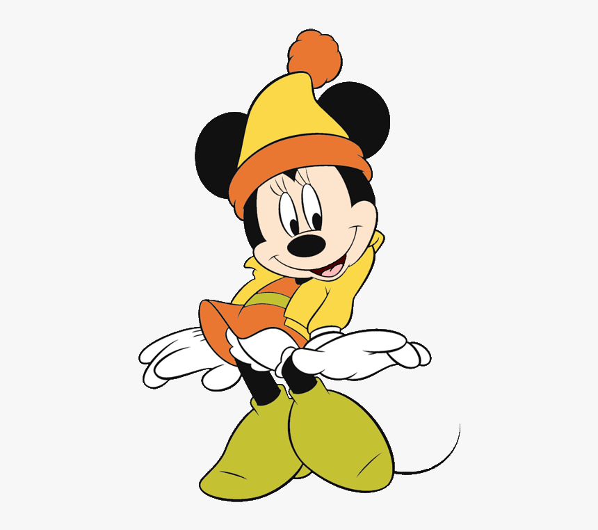 Winter Clipart Minnie Mouse, Winter Minnie Mouse Transparent - Minnie Mouse Clipart Webs, HD Png Download