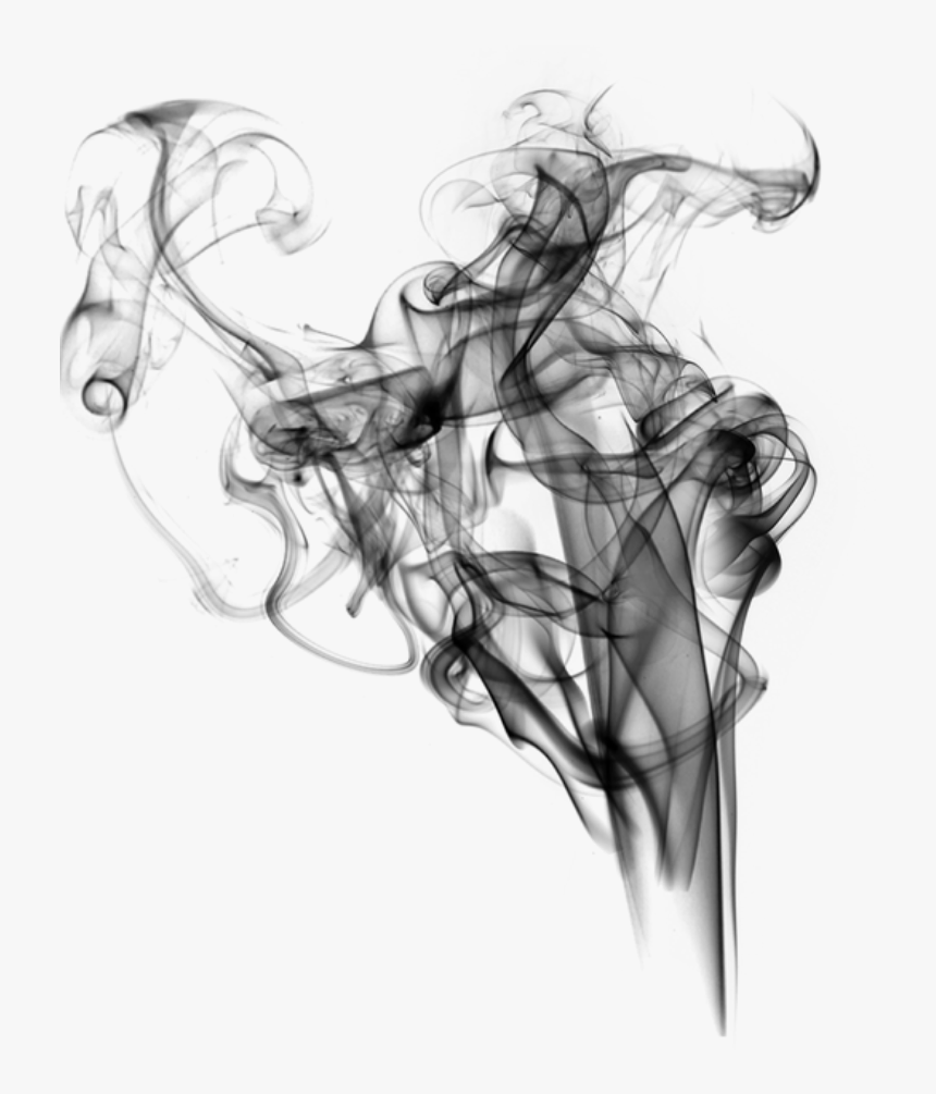 #smoke #black #smokeeffect - Sketch, HD Png Download