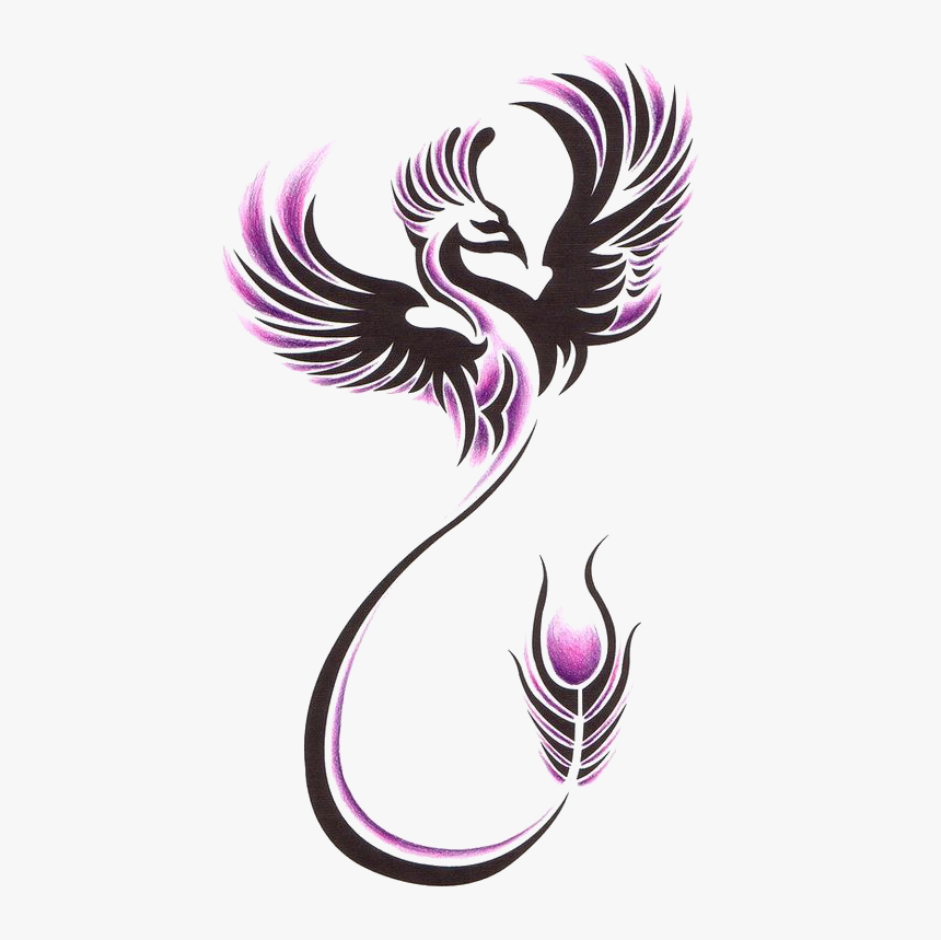 Tattoo Sleeve Phoenix Nz Studio Ink - Feminine Tribal Phoenix Tattoo, HD Png Download