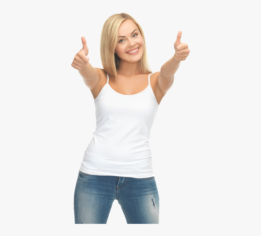 Dental Service Boulder Co - Camiseta Blanca Y Jeans Mujer, HD Png Download