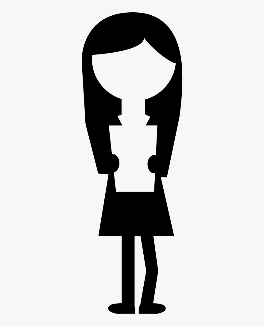 Female Student Standing Reading Text Paper Sheet Comments - Female Png Student Symbol, Transparent Png
