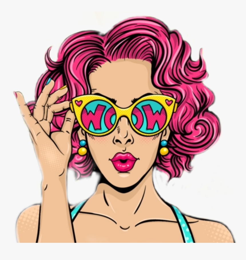 #popart #pink #suprise #cool #amazing #confused #fantastic - Pop Art Free, HD Png Download