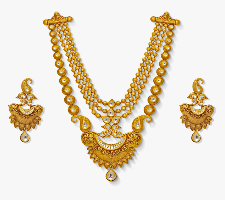Gold Necklace Designs - Necklace, HD Png Download