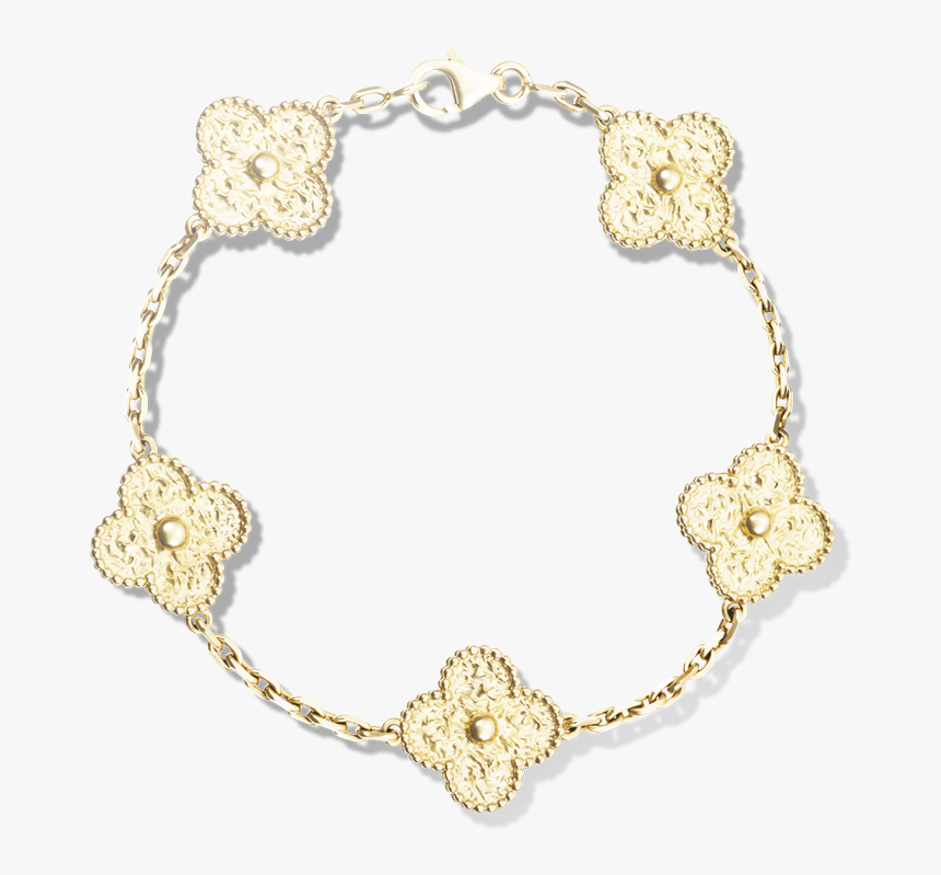 Van Cleef And Arpels Gold Replica Bracelet, HD Png Download