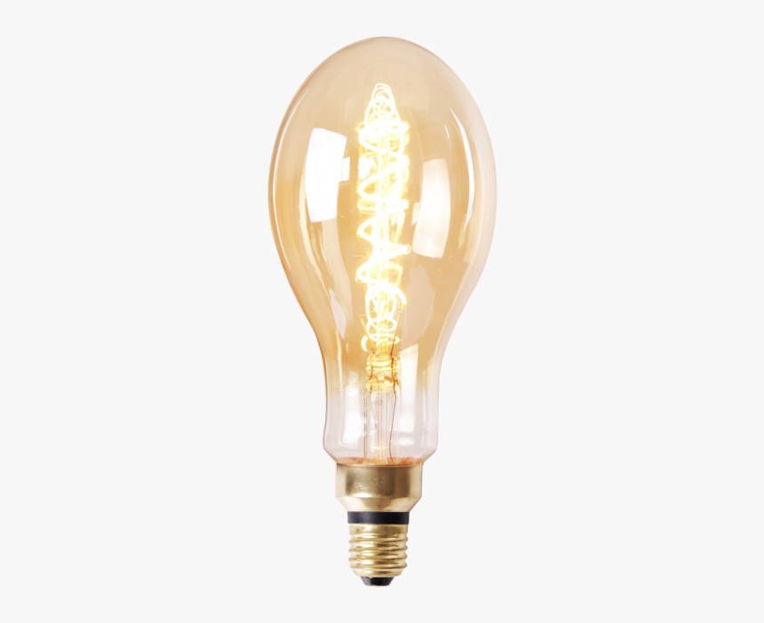 Led Lamp Filament Druppel Spiraal Klein Ø11 Cm - Incandescent Light Bulb, HD Png Download