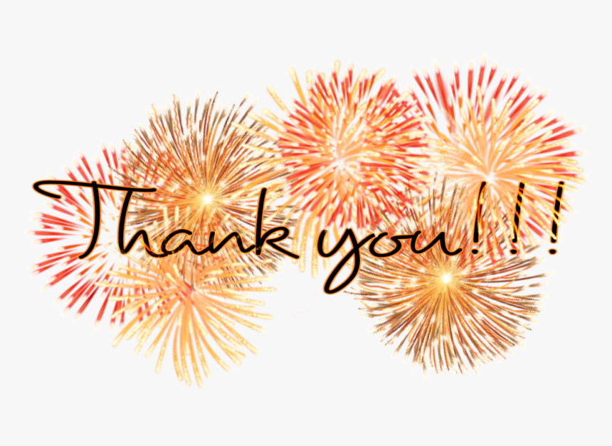 #thankyou #emotions #fireworks #happy #madewithpicsart - New Years Thank You, HD Png Download