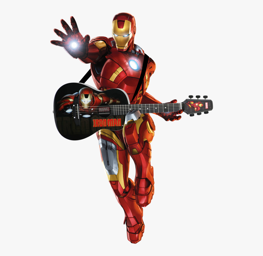 Iron Man - Iron Man Playing Guitar, HD Png Download